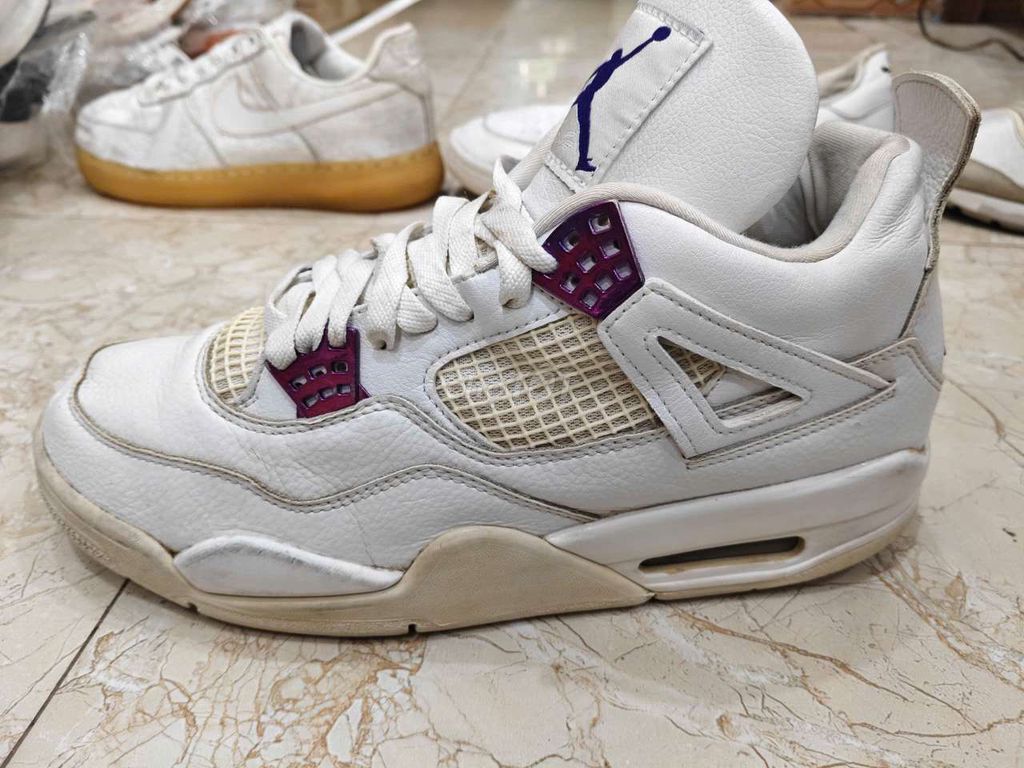 Giày Jordan JD 4 Trắng Nam Nữ Size 45. Mua bán Giày dép tại Huyện Đan Phượng Hà Nội được đăng bởi John Phạm Chuyên Giày 2hand hình 1
