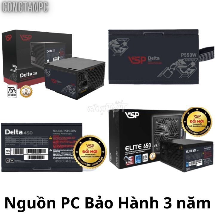 Nguồn PC new 100% - 650W/550W/350W chỉ hơn 300K/c