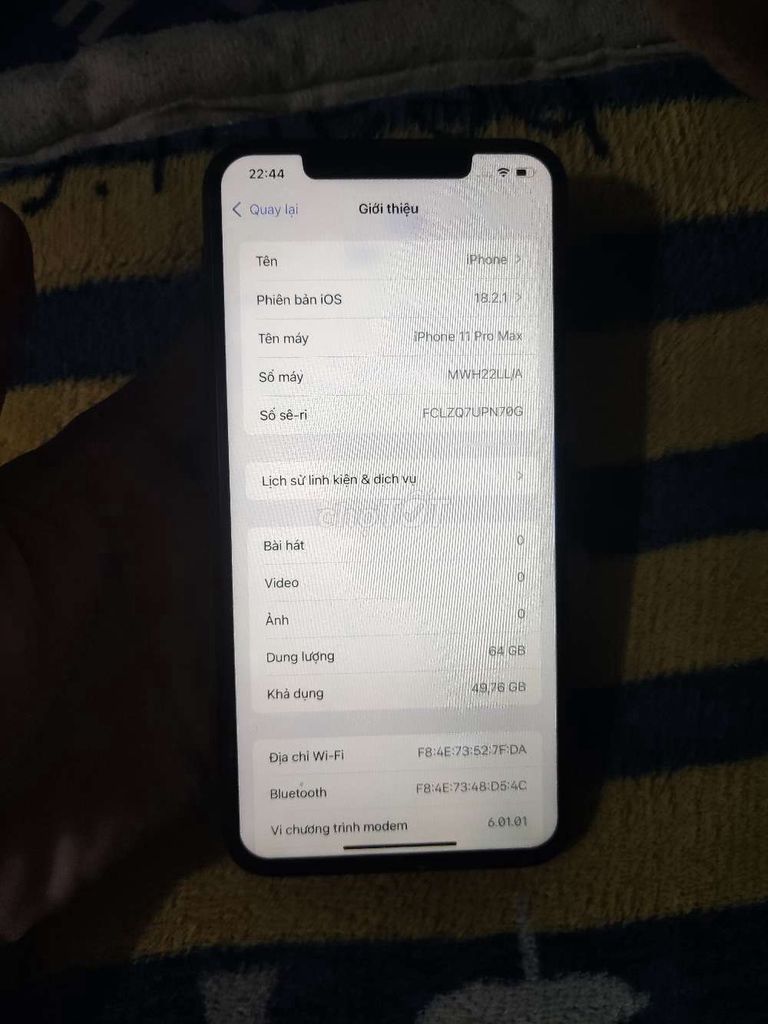 11 max 64gb . Mua bán Điện thoại tại Quận Nam Từ Liêm Hà Nội được đăng bởi DUY TRAN hình 1