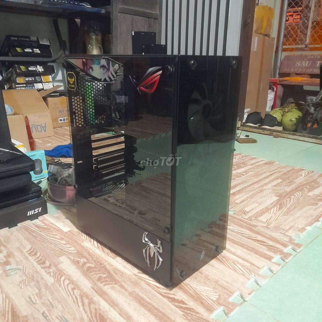 E dư vỏ case 2 mặt kính kèm 3 fan led đẹp. Mua bán Linh kiện (RAM, Card...) tại Thành phố Cà Mau Cà Mau được đăng bởi Máy tính 2nd Cà Mau hình 1