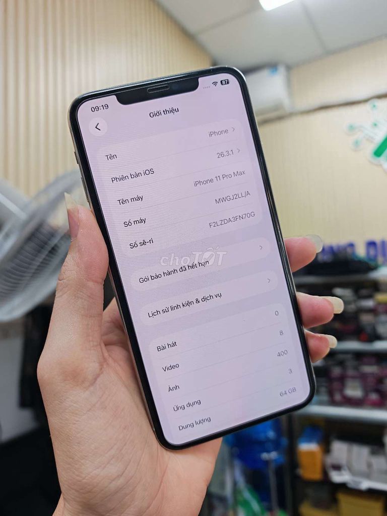 Apple iPhone 11 Pro Max 64GB LL/A Đã qua sử dụng. Mua bán Điện thoại tại Huyện Nhơn Trạch Đồng Nai được đăng bởi Tiến Gsm hình 1