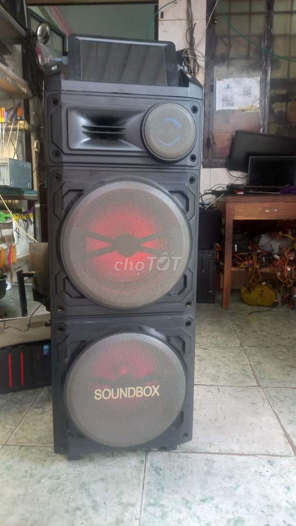 Loa Bluetooth Soundbox Đen  còn 2 míc sài ok hết . Mua bán Tivi, Âm thanh tại Quận Gò Vấp Tp Hồ Chí Minh được đăng bởi quang vinh hình 1