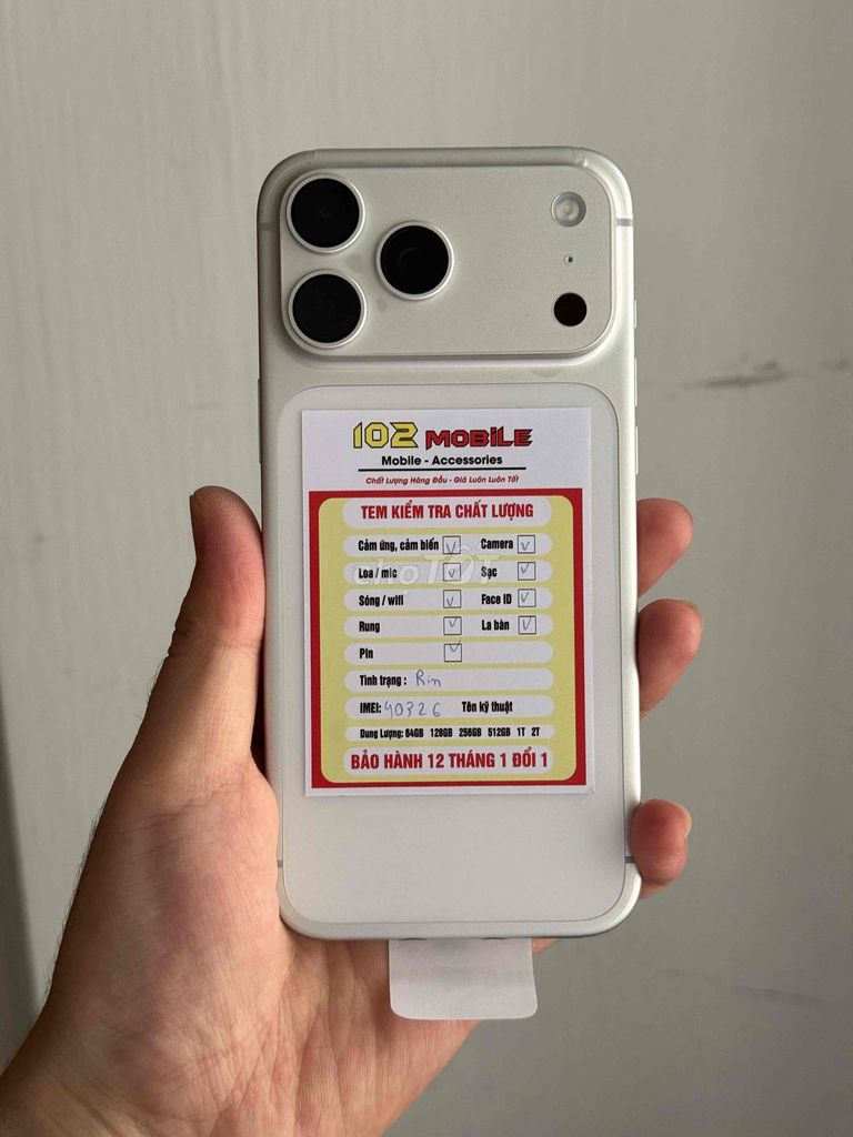 iPhone 17 Pro Max VN 256GB Bạc máy đẹp zin keng. Mua bán Điện thoại tại Thành phố Buôn Ma Thuột Đắk Lắk được đăng bởi Nguyễn Hoàng hình 1