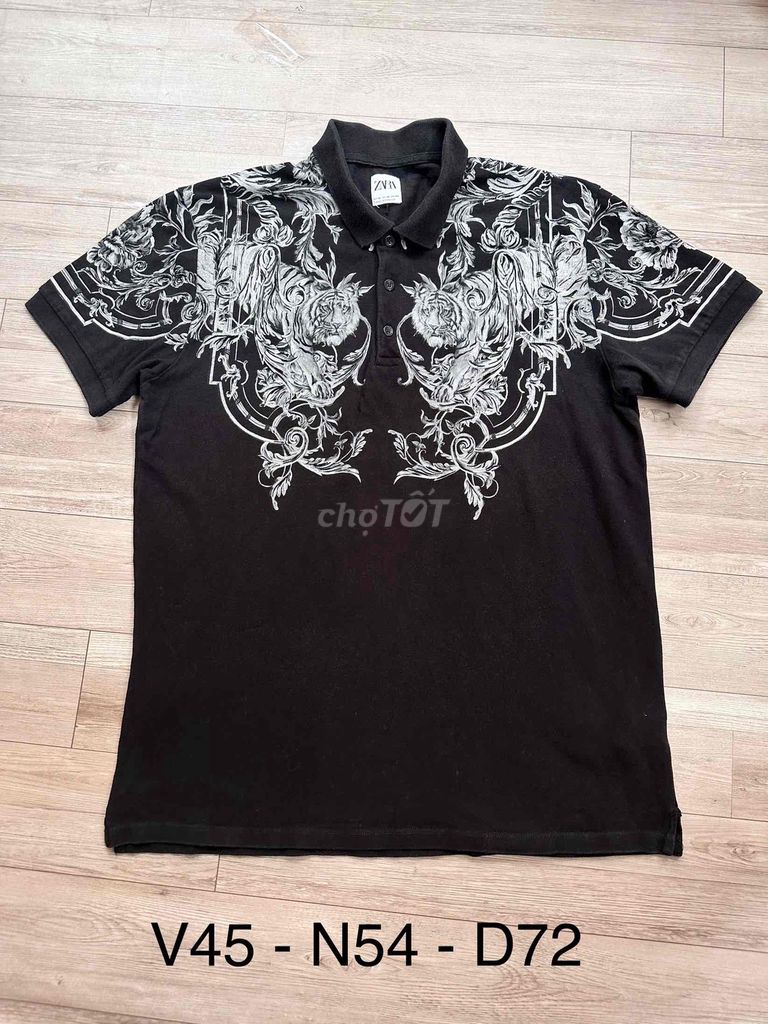 Áo polo Zara Nam Vải Đen XL Morocco. Mua bán Quần áo tại Quận Long Biên Hà Nội được đăng bởi Chuyên đồ Aut Nam hình 1
