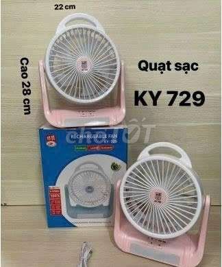 QUẠT SẠC TÍCH ĐIỆN CÓ LED KY 729
Gi63