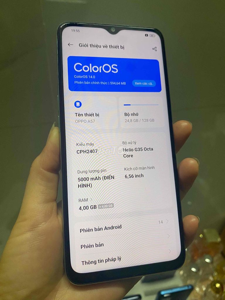 Oppo A57 128GB Nguyên Zin- có vân tay. Mua bán Điện thoại tại Huyện Củ Chi Tp Hồ Chí Minh được đăng bởi Linh hình 1