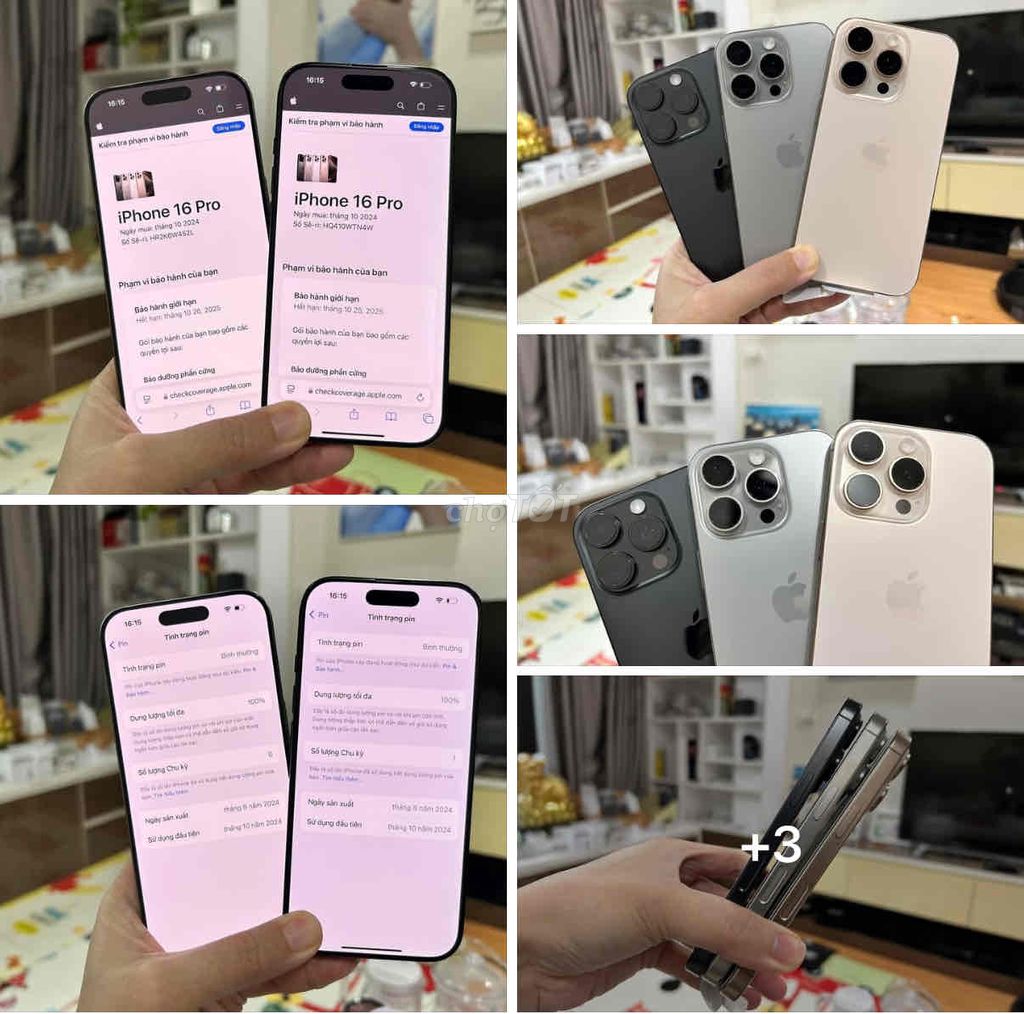 iPhone 16 Pro 128GB Vàng FULLBOX NEW 12/2025. Mua bán Điện thoại tại Quận Thanh Xuân Hà Nội được đăng bởi Nguyễn Huy Dũng hình 1