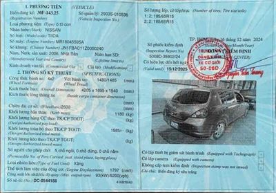 Nissan Tiida 2006 - 143200 km. Mua bán Ô tô tại Quận Tân Bình Tp Hồ Chí Minh được đăng bởi NGUYỄN THANH SƠN