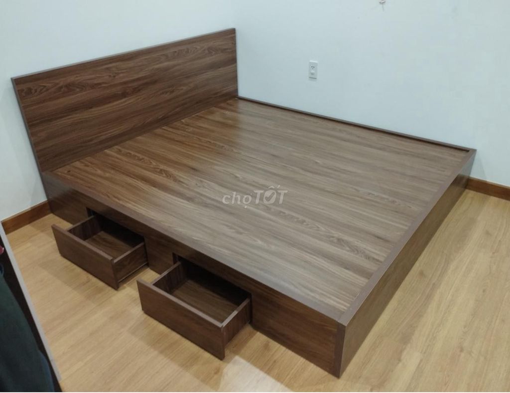 Giường gỗ MDf CAo cấp cho căn.Hộ CHuNG Cư gia đìNH