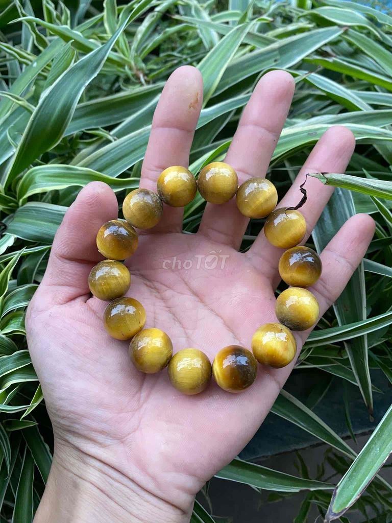 Vòng tay đá mắt hổ tự nhiên. Mua bán Phụ kiện thời trang khác tại Huyện Đan Phượng Hà Nội được đăng bởi Quynhh hình 1