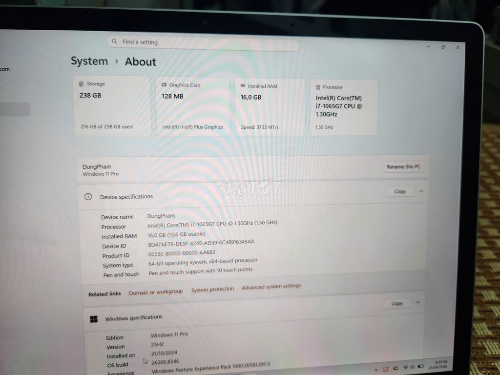 Microsoft Surface Laptop 3 - i7 16GB/256GB. Mua bán Laptop tại Quận Hoàng Mai Hà Nội được đăng bởi Phạm Văn Dũng hình 1