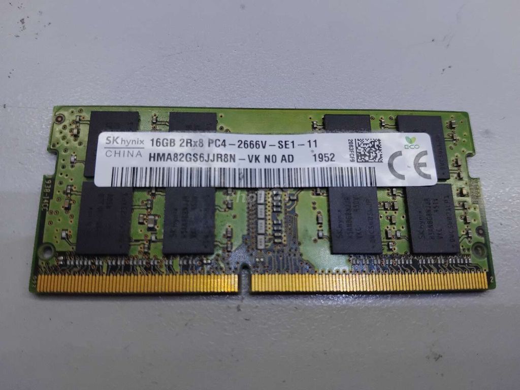 RAM SK Hynix 16GB DDR4 2666MHz. Mua bán Linh kiện (RAM, Card...) tại Quận Hồng Bàng Hải Phòng được đăng bởi Hoàng Huy hình 1
