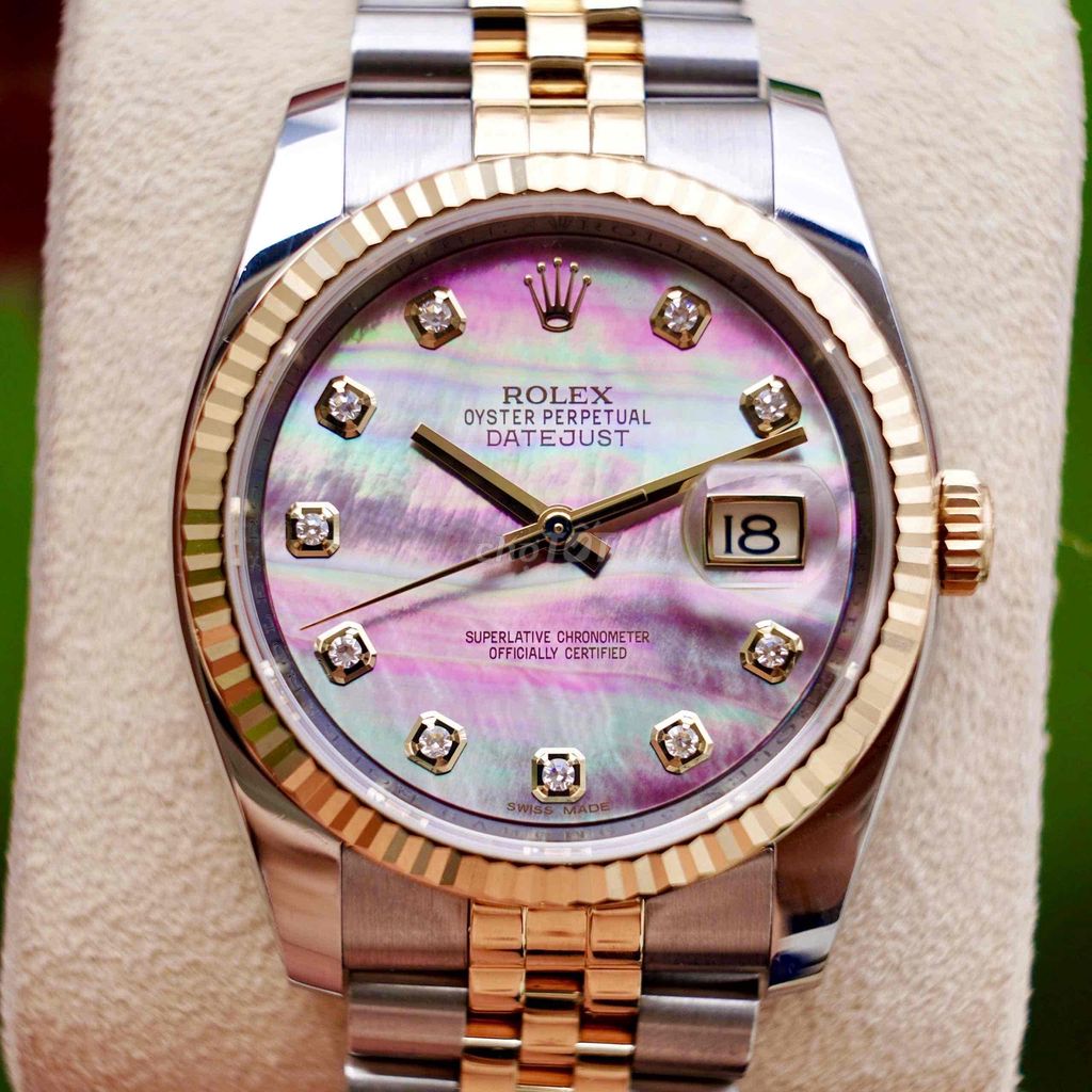 Rolex Datejust 116233 xà cừ móp tím, seri loạn.