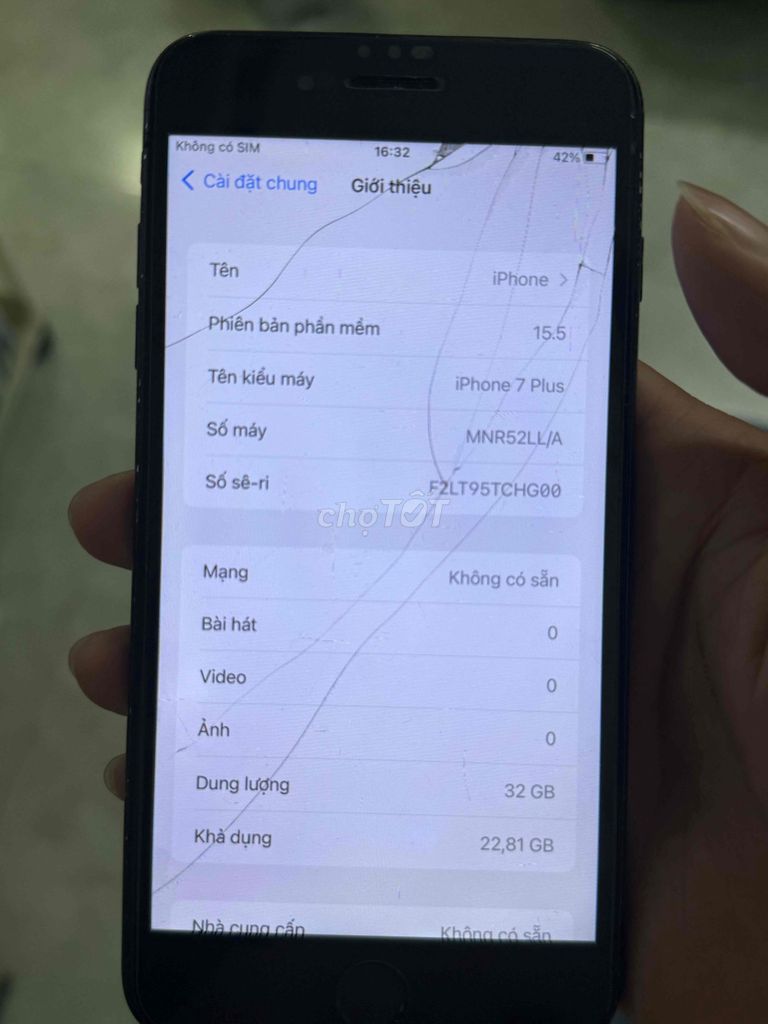 Apple iPhone 7 Plus Đen 32GB Lock. Mua bán Điện thoại tại Thành phố Thuận An Bình Dương được đăng bởi Tuấn hình 1