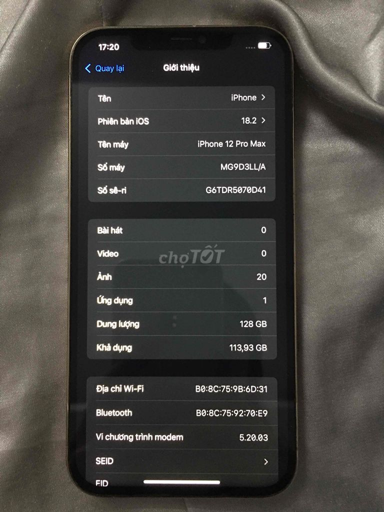 Iphone 12 PRO MAX 128GB GOLD Dùng Bán Lại