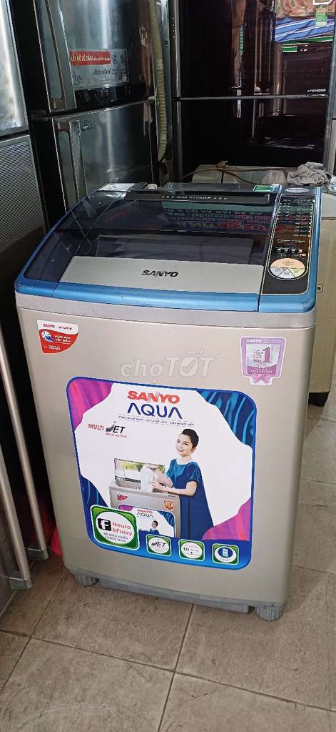 Máy giặt Sanyo 10.5kg cửa trên Đã sử dụng. Mua bán Máy giặt tại Quận 6 Tp Hồ Chí Minh được đăng bởi Anh Quý hình 1