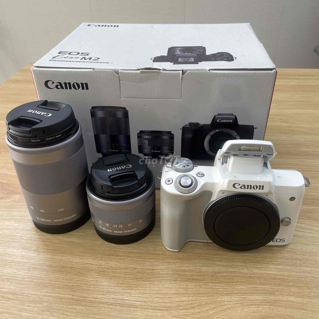 Máy ảnh Canon EOS M50 Mark II kèm 2 lens.. Mua bán Máy ảnh, Máy quay tại Huyện Thanh Trì Hà Nội được đăng bởi Nguyễn Đức Tuấn hình 1