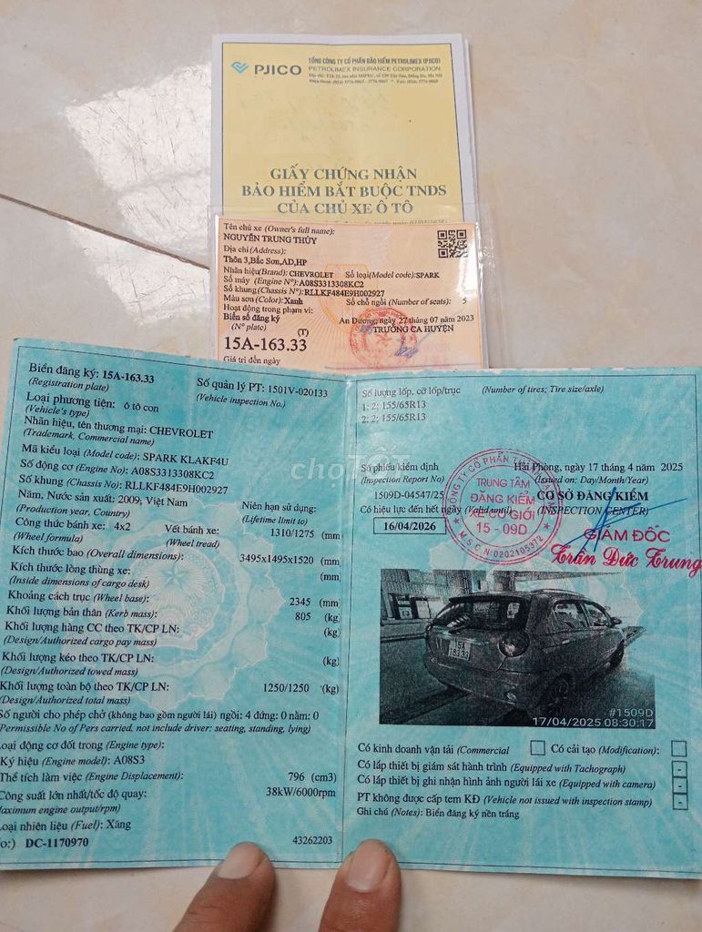Spark 2009 xe 5 chỗ khám 4/2026 tư nhân máysố chất. Mua bán Ô tô tại Huyện Hải Hậu Nam Định được đăng bởi Minh Khang  hình 10