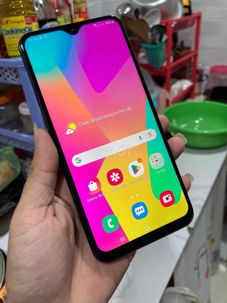 Galaxy M20 3/32G, android 10, pin 5000mah