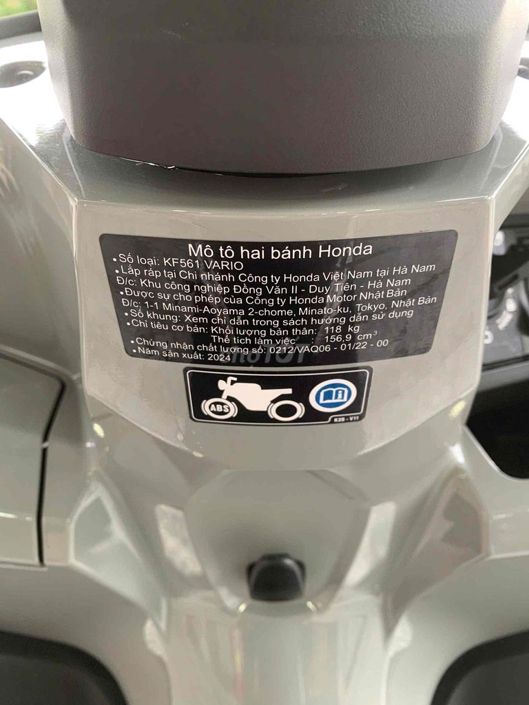 VARIO 160 như mới. Mua bán Xe máy tại Thành phố Sa Đéc Đồng Tháp được đăng bởi DUY CƯỜNG hình 5