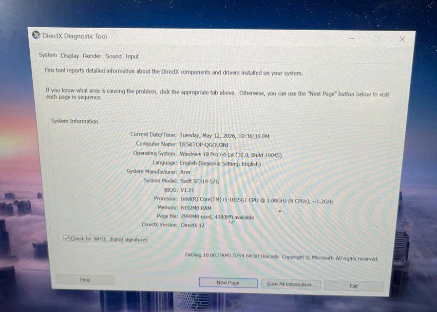 Acer Swift SF314-57G Chơi Game Giá Rẻ. Mua bán Laptop tại Quận Hai Bà Trưng Hà Nội được đăng bởi Cao Nguyen Van hình 1