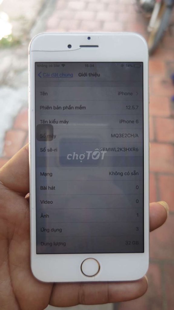 Apple iPhone 6 32GB Trắng. Mua bán Điện thoại tại Huyện Củ Chi Tp Hồ Chí Minh được đăng bởi Hoàng Nguyễn Hồng Ân hình 1