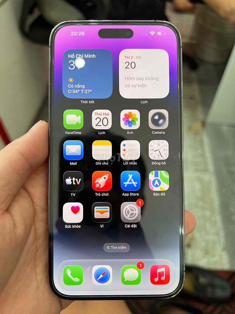 Apple iPhone 14 Pro Max 128GB Tím Đã qua sử dụng. Mua bán Điện thoại tại Quận Long Biên Hà Nội được đăng bởi nguyễn tuấn long hình 1