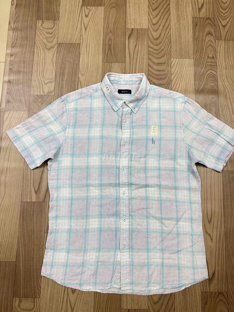 Áo sơ mi Hazzys Linen kẻ caro XL. Mua bán Quần áo tại Huyện Phú Tân An Giang được đăng bởi Quoc Anh Ntv hình 1