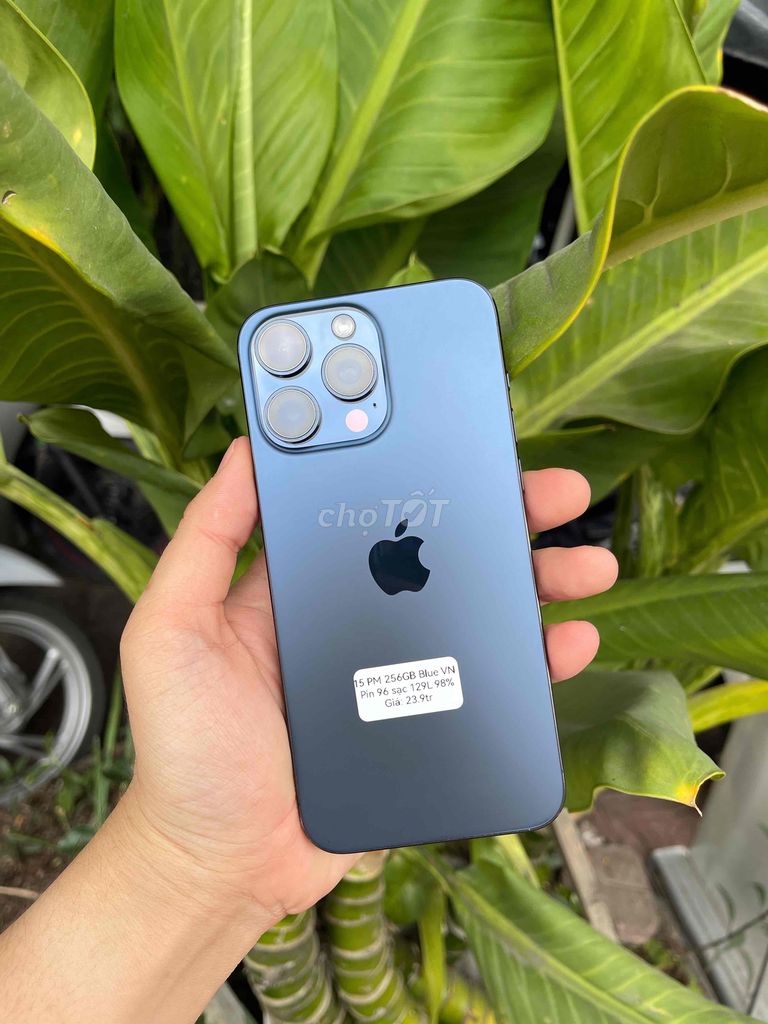 IPhone 15 Pro Max 256GB VN Blue Pin 96 đẹp 98%