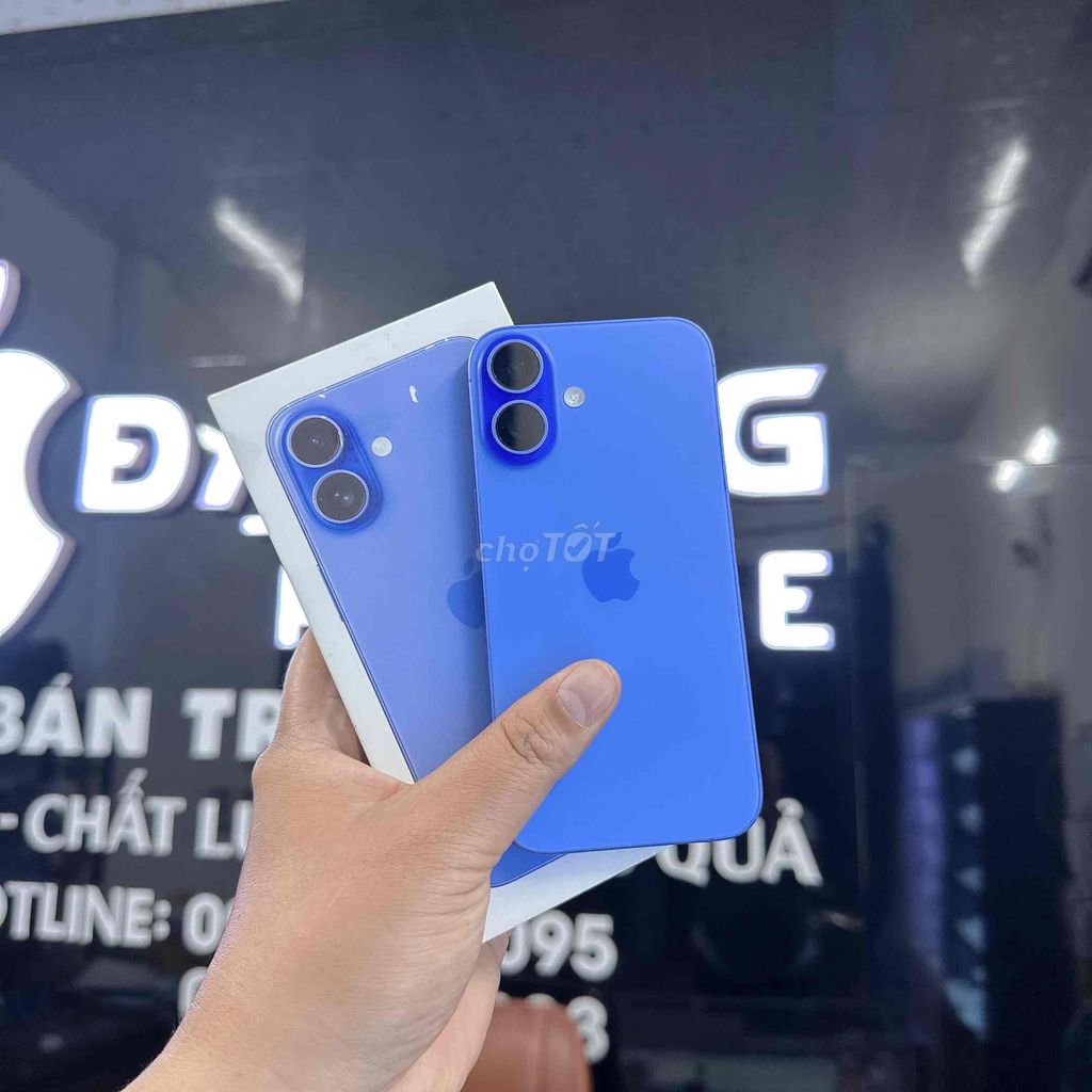 Apple iPhone 16 128GB Xanh 99% Việt Nam! fullbox. Mua bán Điện thoại tại Thành phố Phan Thiết Bình Thuận được đăng bởi Đạt Big Apple hình 1