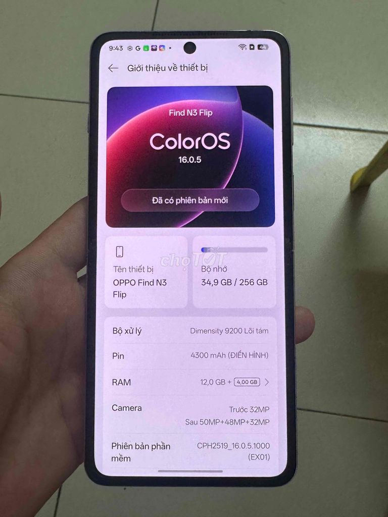 OPPO Find N3 Flip 12GB/256GB Hồng. Mua bán Điện thoại tại Quận Bình Thạnh Tp Hồ Chí Minh được đăng bởi Cận táo chuẩn  hình 1