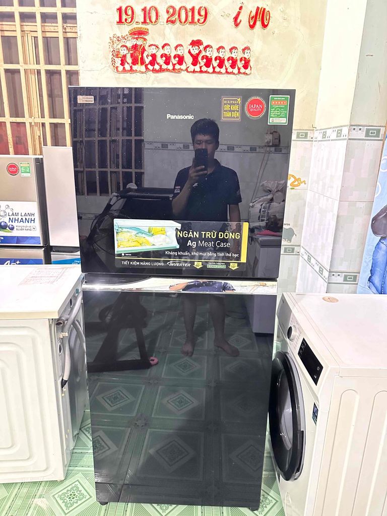 Tủ lạnh Panasonic Inverter Đen ngăn Ag Meat Case. Mua bán Tủ lạnh tại Huyện Dương Minh Châu Tây Ninh được đăng bởi Nhật Hào hình 1
