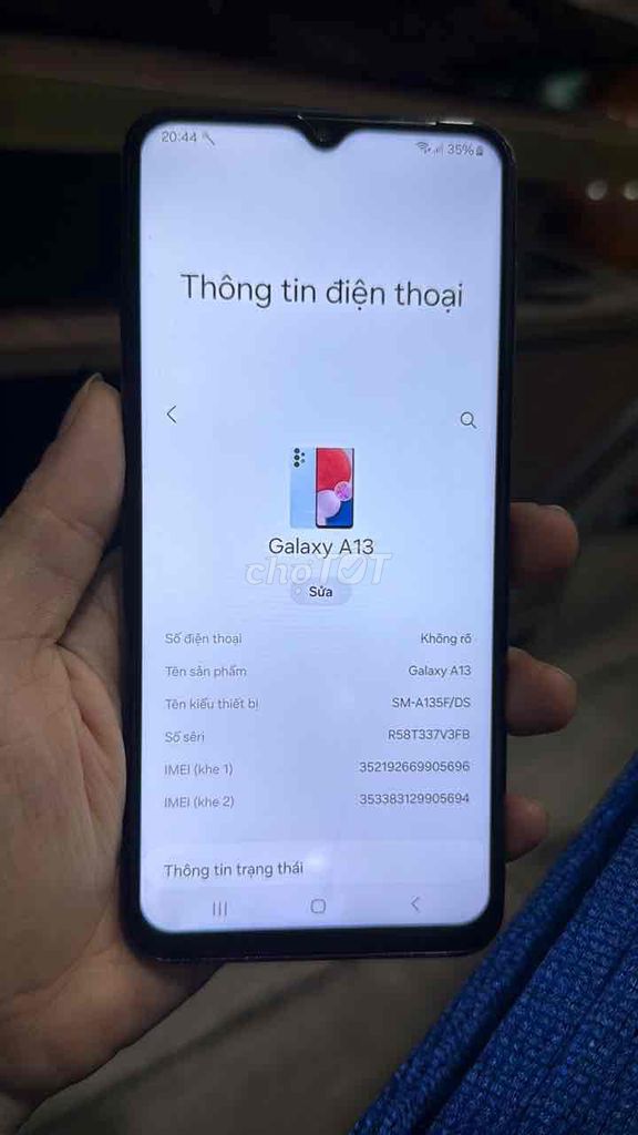 Samsung Galaxy A13 4GB/128GB Đen. Mua bán Điện thoại tại Quận 12 Tp Hồ Chí Minh được đăng bởi Dinh Mai Nuong hình 1