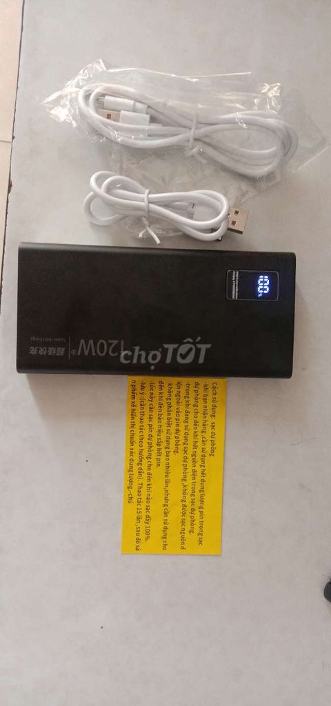 pin sạc nhanh 120W 50000mah kèm cáp sạc. Mua bán Phụ kiện (Màn hình, Chuột...) tại Quận Tân Phú Tp Hồ Chí Minh được đăng bởi Lý Huy hình 1