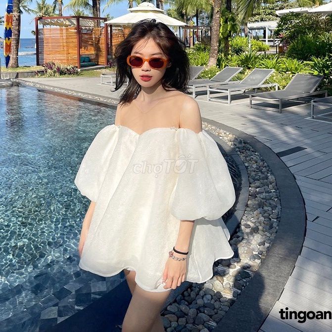 Áo babydoll Tingoan Nữ Trắng Mới. Mua bán Quần áo tại Thành phố Thủ Đức Tp Hồ Chí Minh được đăng bởi hang me hình 1