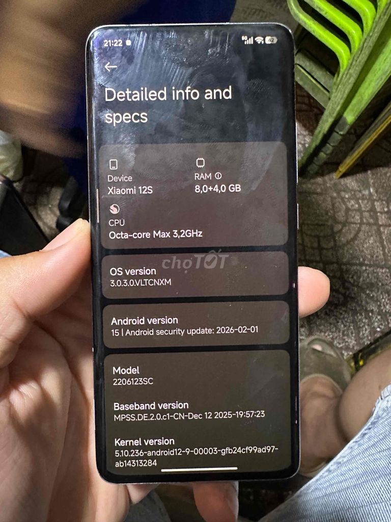 Em Cần Ra đi Xiaomi 12S 256GB Tím. Mua bán Điện thoại tại Thành phố Châu Đốc An Giang được đăng bởi Dương Quan Tú hình 1