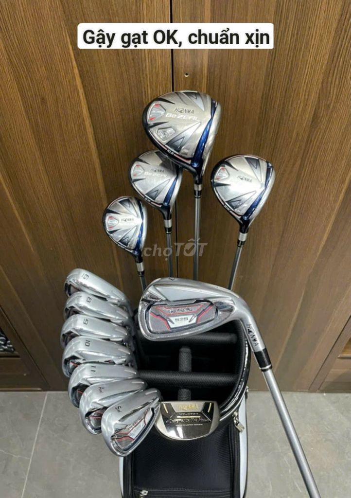 Full set Honma Be Zeal 535 Luớt đẹp 90% Cán 48 SR