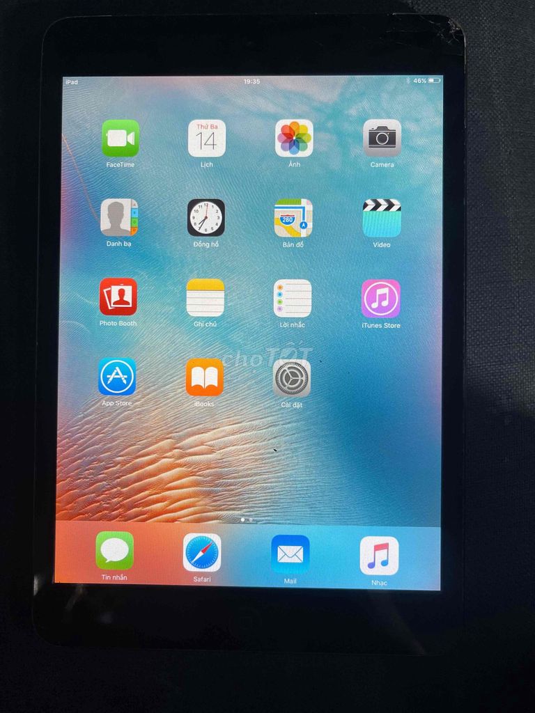 Apple iPad Mini 1 16GB Đen,có nứt kính trên góc. Mua bán Máy tính bảng tại Quận 8 Tp Hồ Chí Minh được đăng bởi ngothanhdieungo hình 1