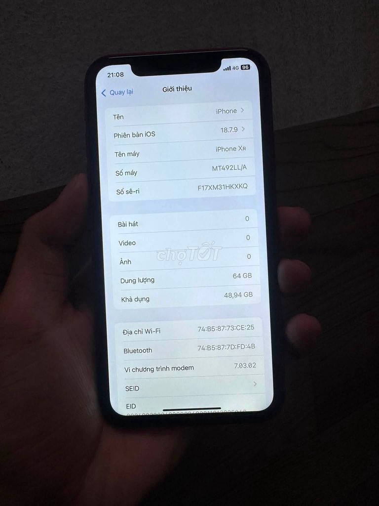Apple iPhone XR 64GB Đỏ Like New. Mua bán Điện thoại tại Quận 1 Tp Hồ Chí Minh được đăng bởi Hội Đồ Điện Tử hình 1