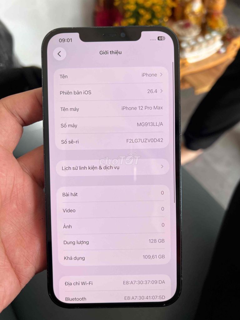 Apple iPhone 12 Pro Max 128GB Xanh. Mua bán Điện thoại tại Huyện Long Thành Đồng Nai được đăng bởi Vũ Xuân Nam  hình 1