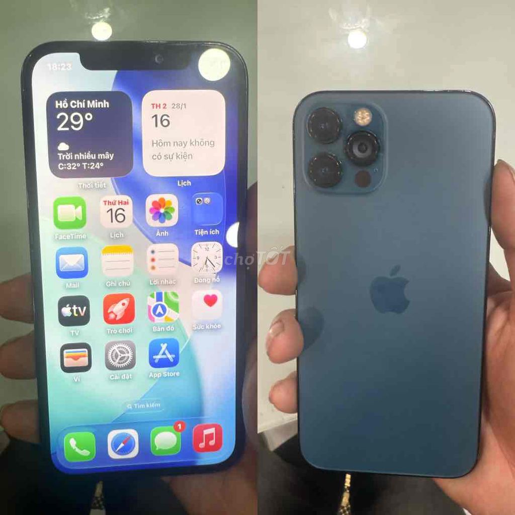 ip 12pro màn zin pin zin full chức năng. Mua bán Điện thoại tại Quận 5 Tp Hồ Chí Minh được đăng bởi Le Quang Vinh hình 1