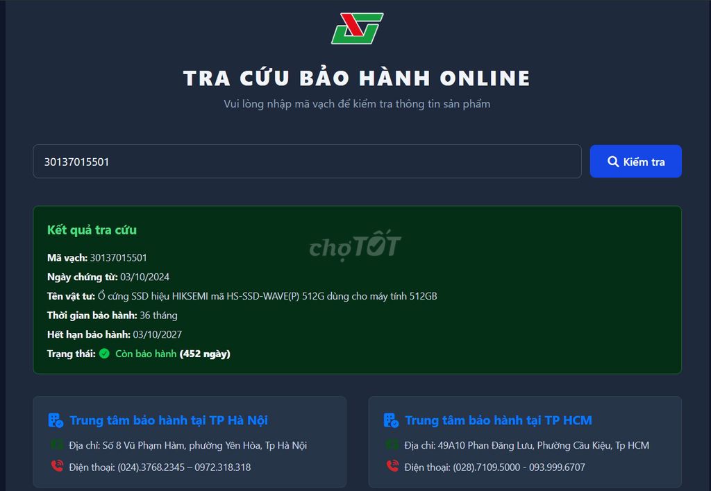 Nvme Hiksemi 512GB còn bảo hành hãng. Mua bán Linh kiện (RAM, Card...) tại Quận 7 Tp Hồ Chí Minh được đăng bởi Ân Huỳnh hình 1