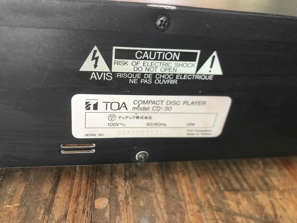 Đầu đĩa CD TOA CD-30 HÁT TỐT. Mua bán Tivi, Âm thanh tại Quận 5 Tp Hồ Chí Minh được đăng bởi LÂM CHỢ LỚN hình 1