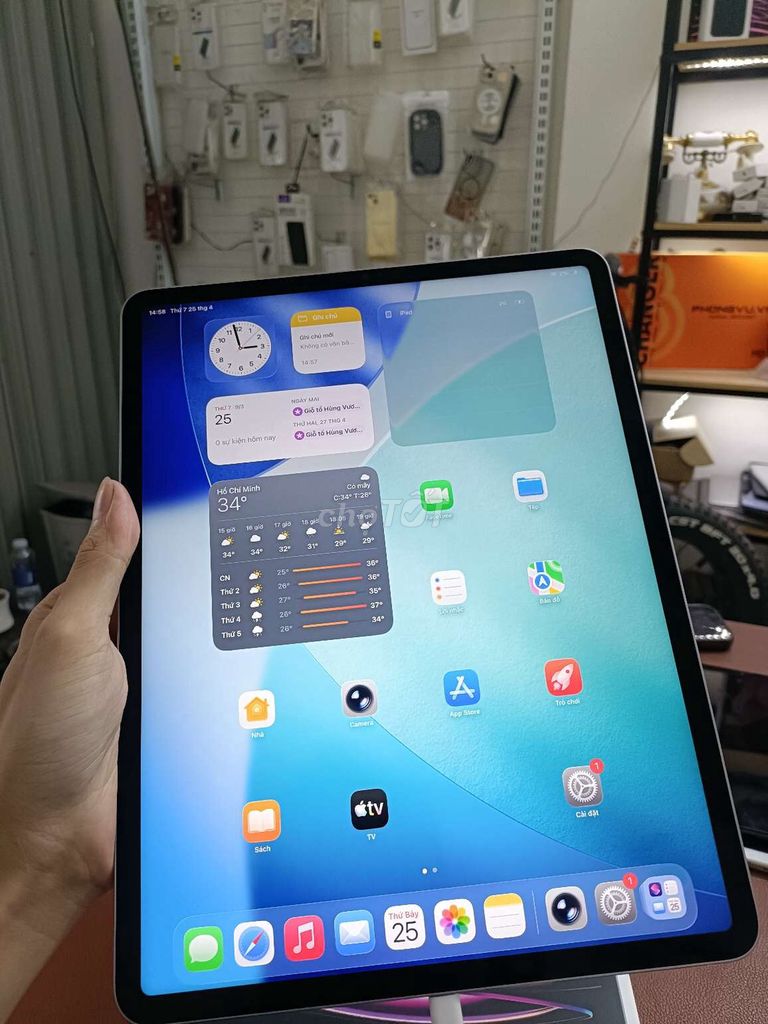 iPad Pro M2 12.9 inch 128GB New openbox sạc 0 lần . Mua bán Máy tính bảng tại Quận Thanh Khê Đà Nẵng được đăng bởi TT PHONE hình 1