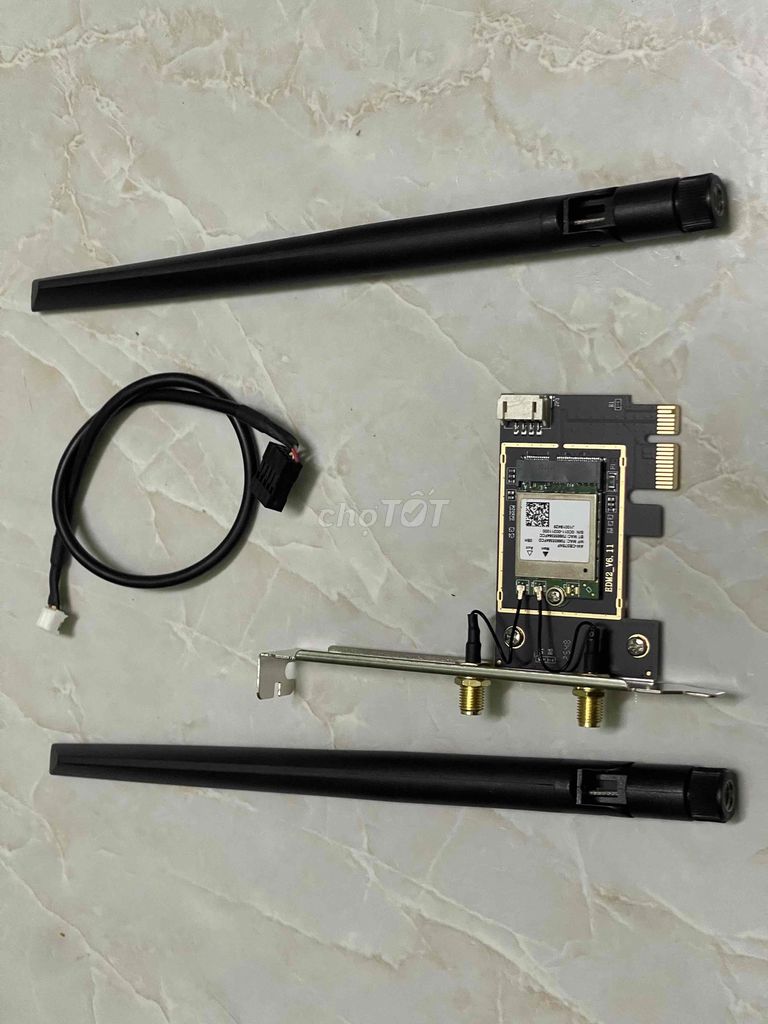 Card mạng PCIe 1200Mbps 2.4 & 5Ghz, bluetooth 5.0. Mua bán Linh kiện (RAM, Card...) tại Huyện Thường Tín Hà Nội được đăng bởi đình anh hình 1