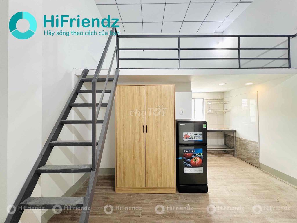 Cho thuê duplex full nội thất gác cao 2m tại cầu vượt sóng thần giá rẻ
