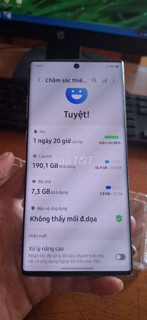 Samsung Note 10 Plus 256GB Đen Like New. Mua bán Điện thoại tại Quận Kiến An Hải Phòng được đăng bởi Hải Dương hình 1