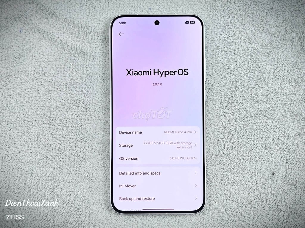 Xiaomi Redmi Turbo 4 Pro 12GB/256GB Trắng. Mua bán Điện thoại tại Thành phố Thanh Hóa Thanh Hóa được đăng bởi Thanh Quoc hình 1
