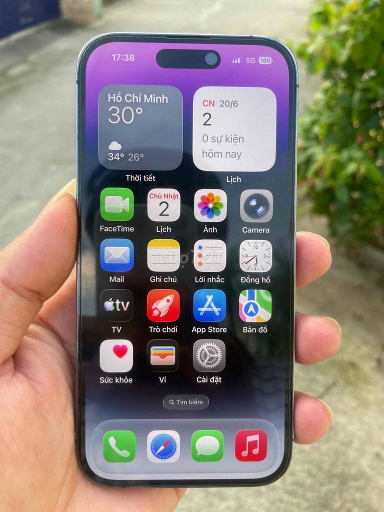 iPhone 14 Pro 128GB Tím 96%. Mua bán Điện thoại tại Thành phố Biên Hòa Đồng Nai được đăng bởi Lehoang Minhphu hình 1