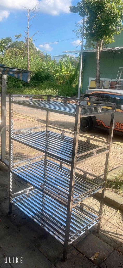 Kệ Inox 201 4 tầng 60x100x150cm Bạc. Mua bán Tủ, kệ gia đình tại Quận Cái Răng Cần Thơ được đăng bởi INOX Gia Dụng  hình 1